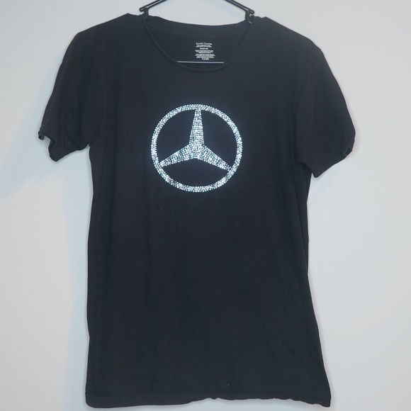 Faded Glory Tops - Rhinestone Mercedes Tee - Medium